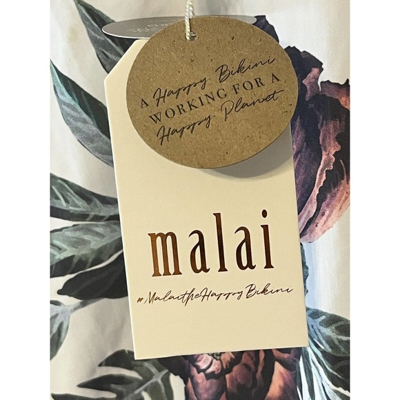 MALAI •Women M• Chacalal Nilo One Piece Long Sleeve Floral Swimsuit NWT $218 - Picture 10 of 13